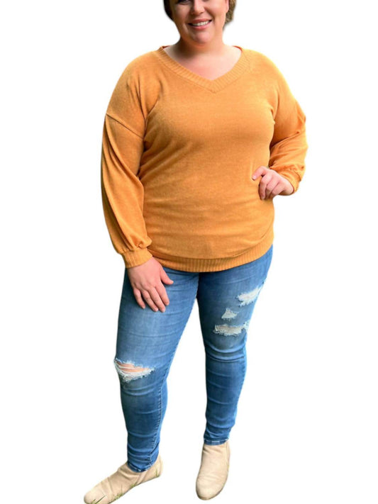 Reb and J - Plus Sized V-neck Tunic Top - Rack Hunt -