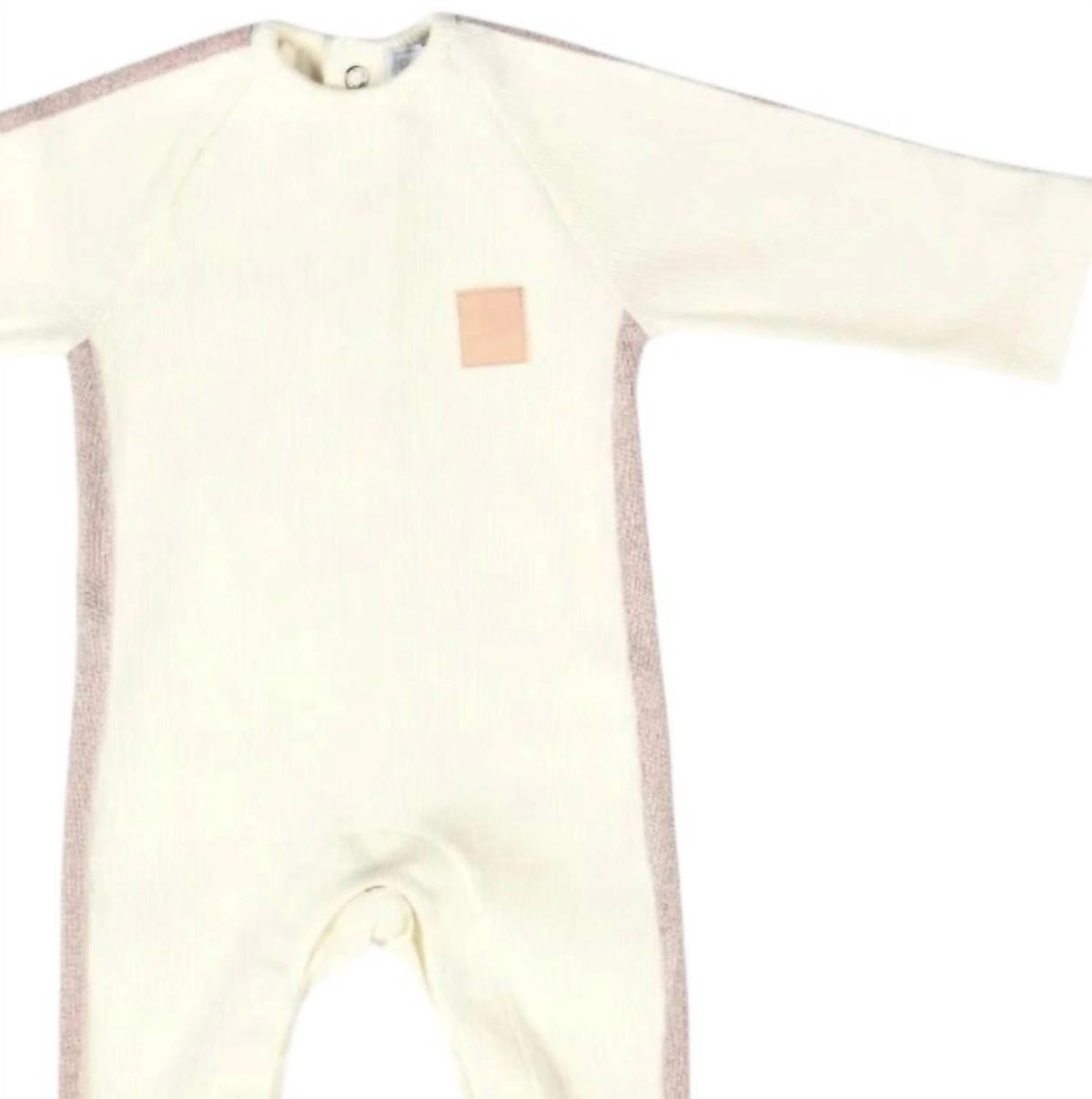Kids Glitter Ribbon Sleeve Ribbed Jersey Footies
