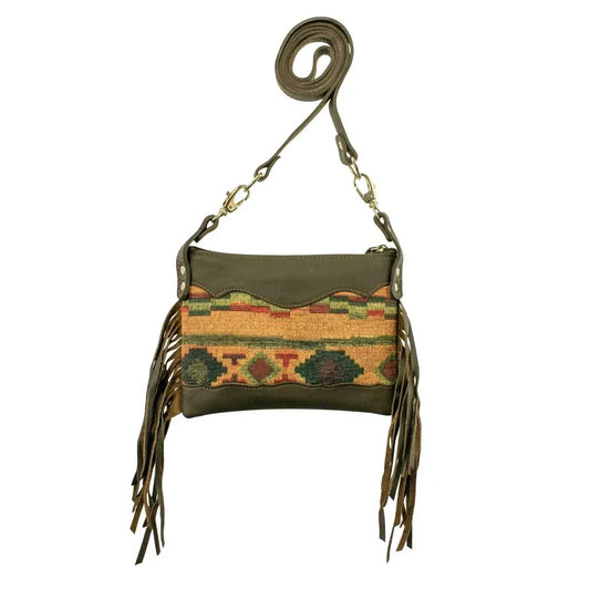 American West - Women's Woven Tapestry Trail Rider Crossbody/hip Bag - Rack Hunt
