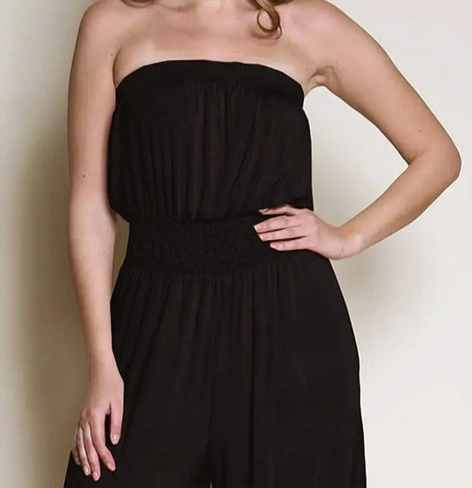 Studio Ko Clothing - Strapless Bamboo Pant Romper - Rack Hunt