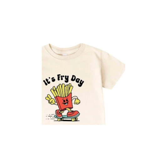 Best Day Ever Kids - Kid's Graphic T-shirt It's Fry Day Tee - Rack Hunt