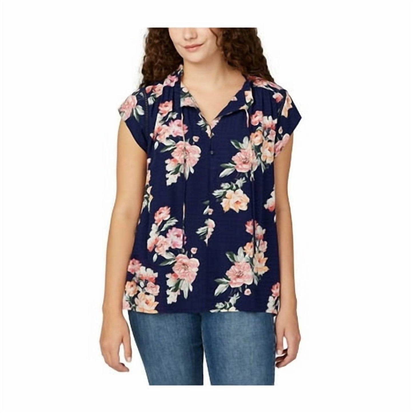 Flutter Sleeve Floral Top