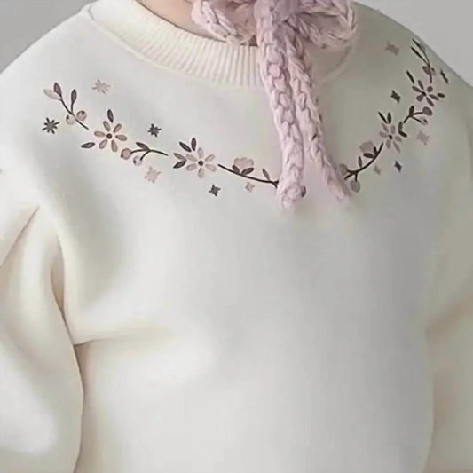 Happy Prince - Girls' Floral Puff Sleeve Sweatshirt - Rack Hunt