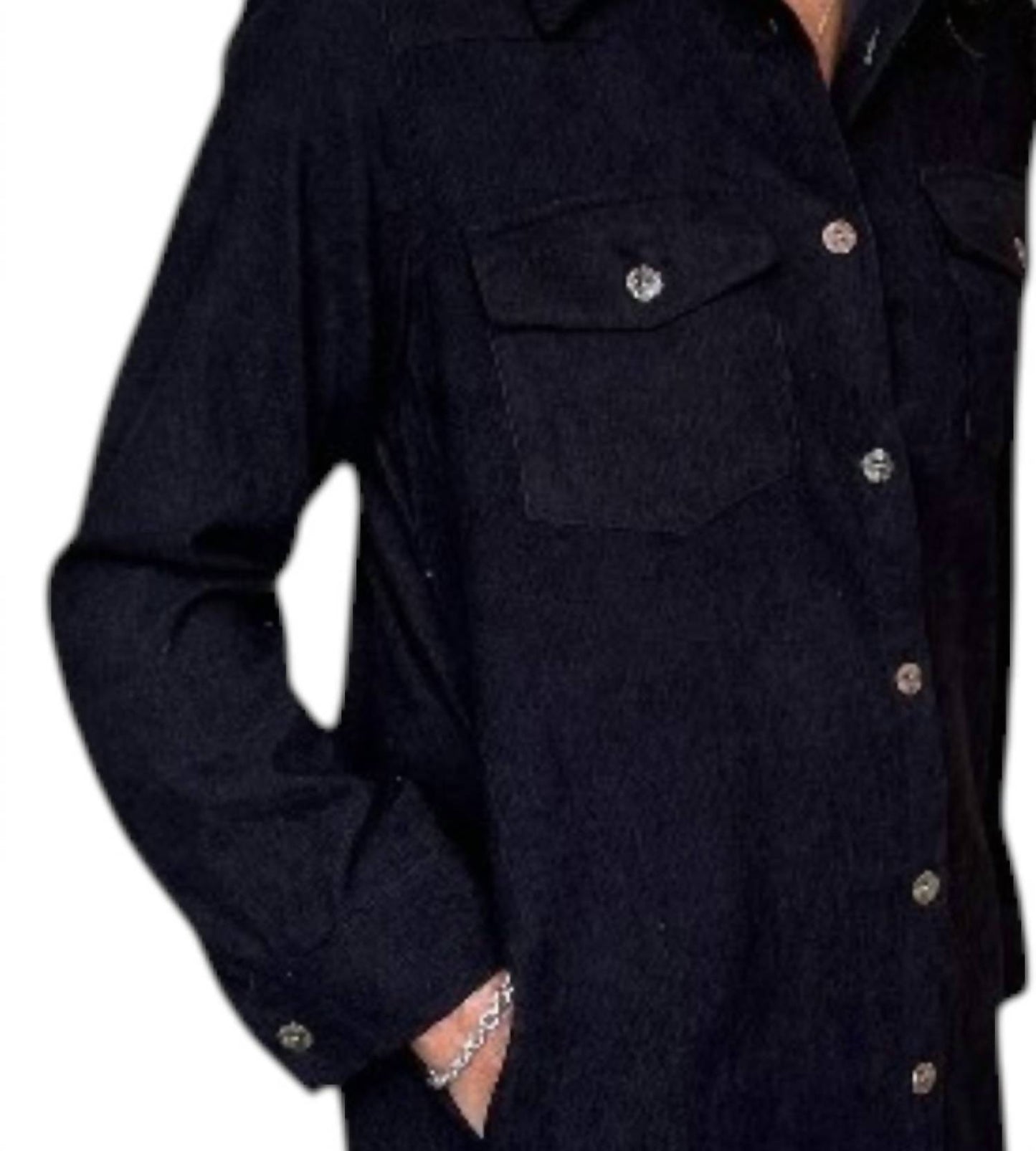 Two Pocket Button Down Shirt Dress