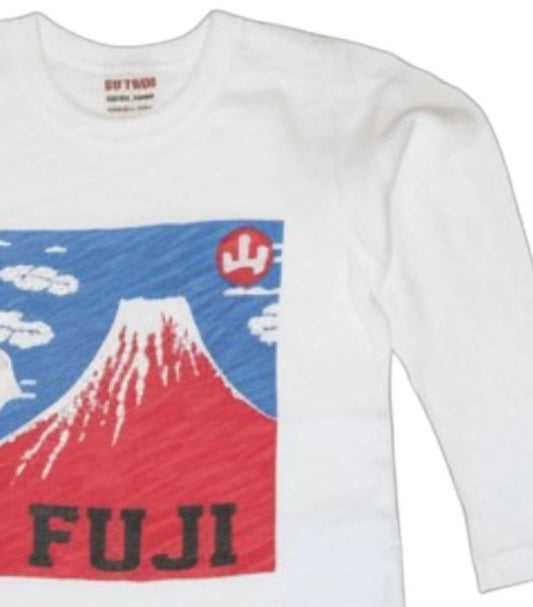 Bit'z Kids Kids Mount Fuji Tee in Off White - view 2