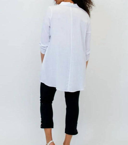 Blue Sky Clothing Co Women's Celine Tunic in White - view 2