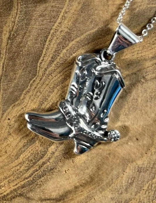 Women's Cowboy Boots Western Layering Necklace
