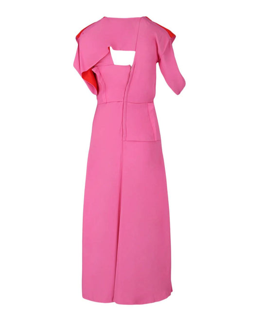Women's Jersey Draped Midi Dress