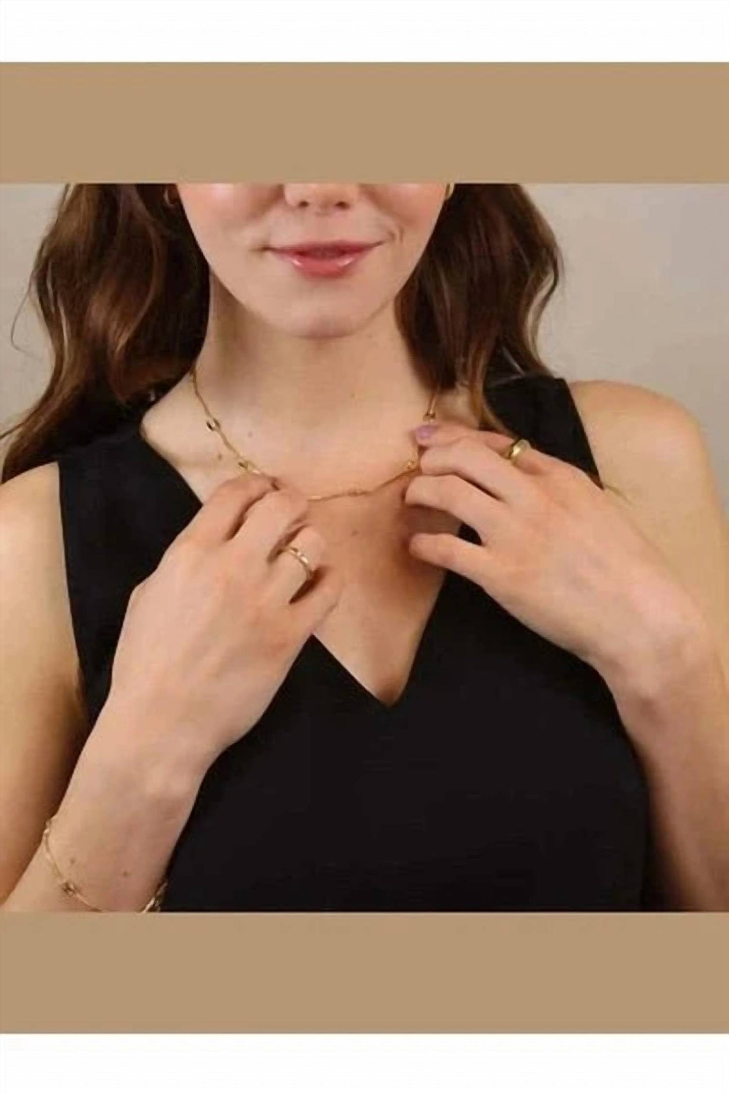 Women's Square Link Box Chain Necklace