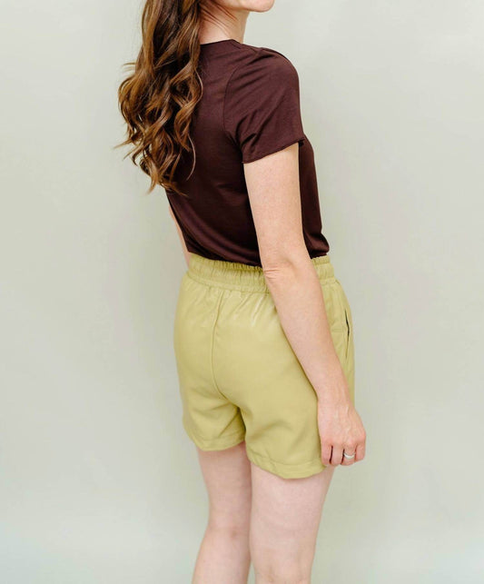 CRST - Lindsay Faux Leather Shorts - Rack Hunt -