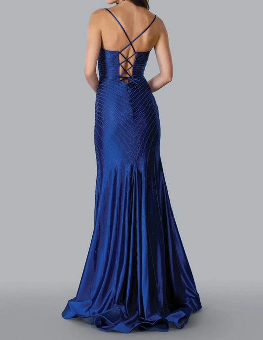 Stella Couture - Long Spaghetti Strap Prom Dress - Rack Hunt