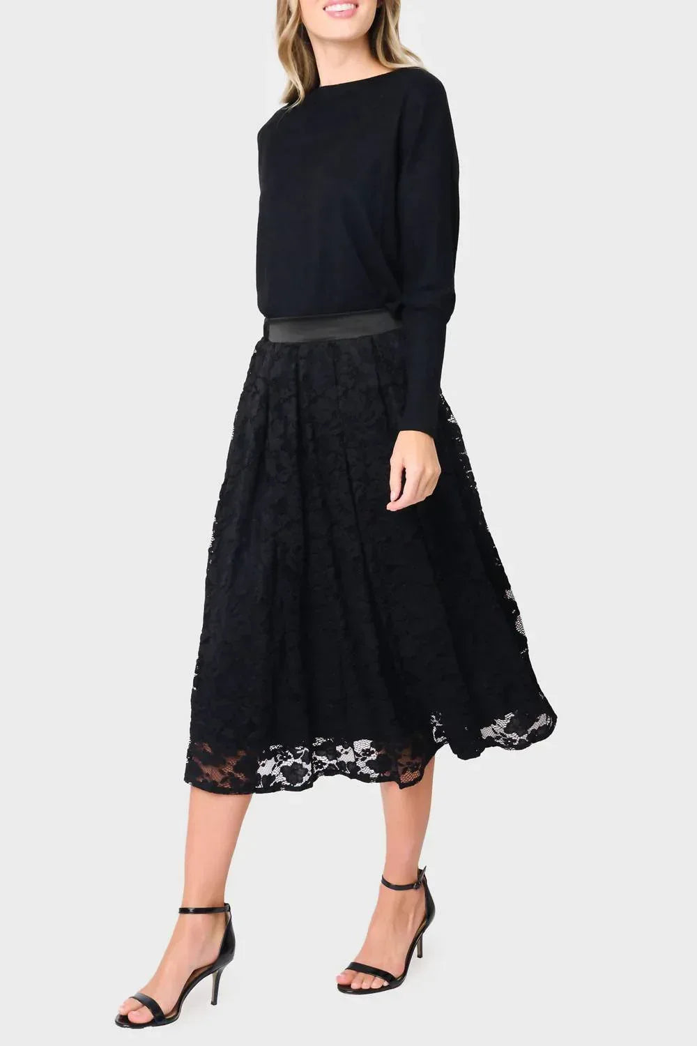 Gibsonlook - Party Lace Midi Skirt - Rack Hunt