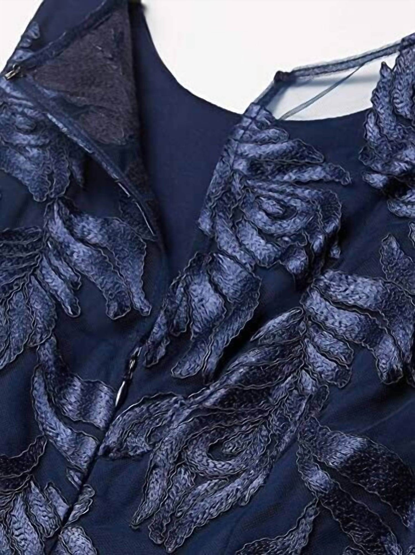 Brianna - Embroidered Peplum Evening Dress - Rack Hunt -