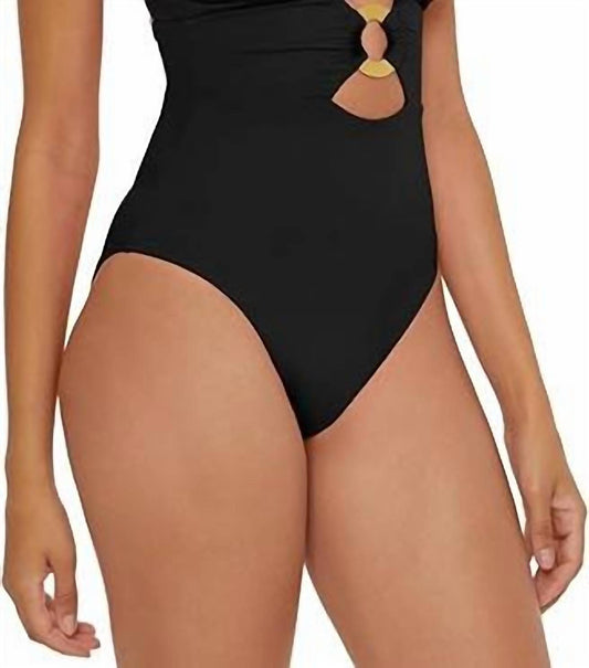 Standard Buckle Up One Piece Bandeau Swimsuit