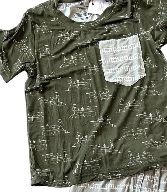 Boy's Thomas Trains Bamboo Youth T-shirt & Shorts Set