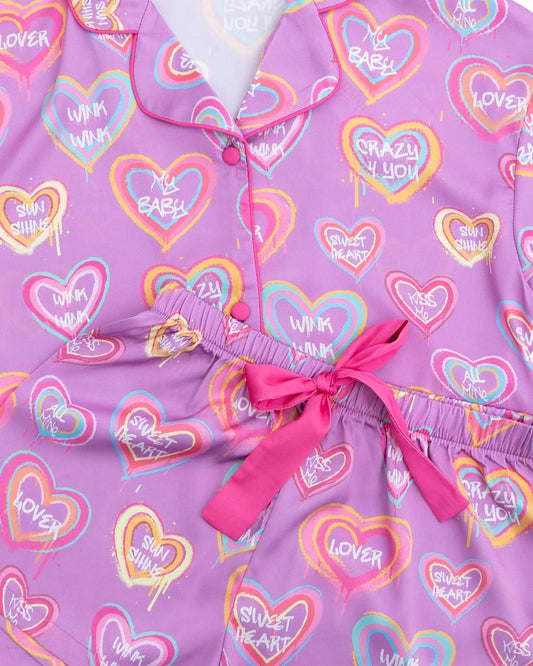 Silky Crazy 4 You Short Sleeve Pajama Set