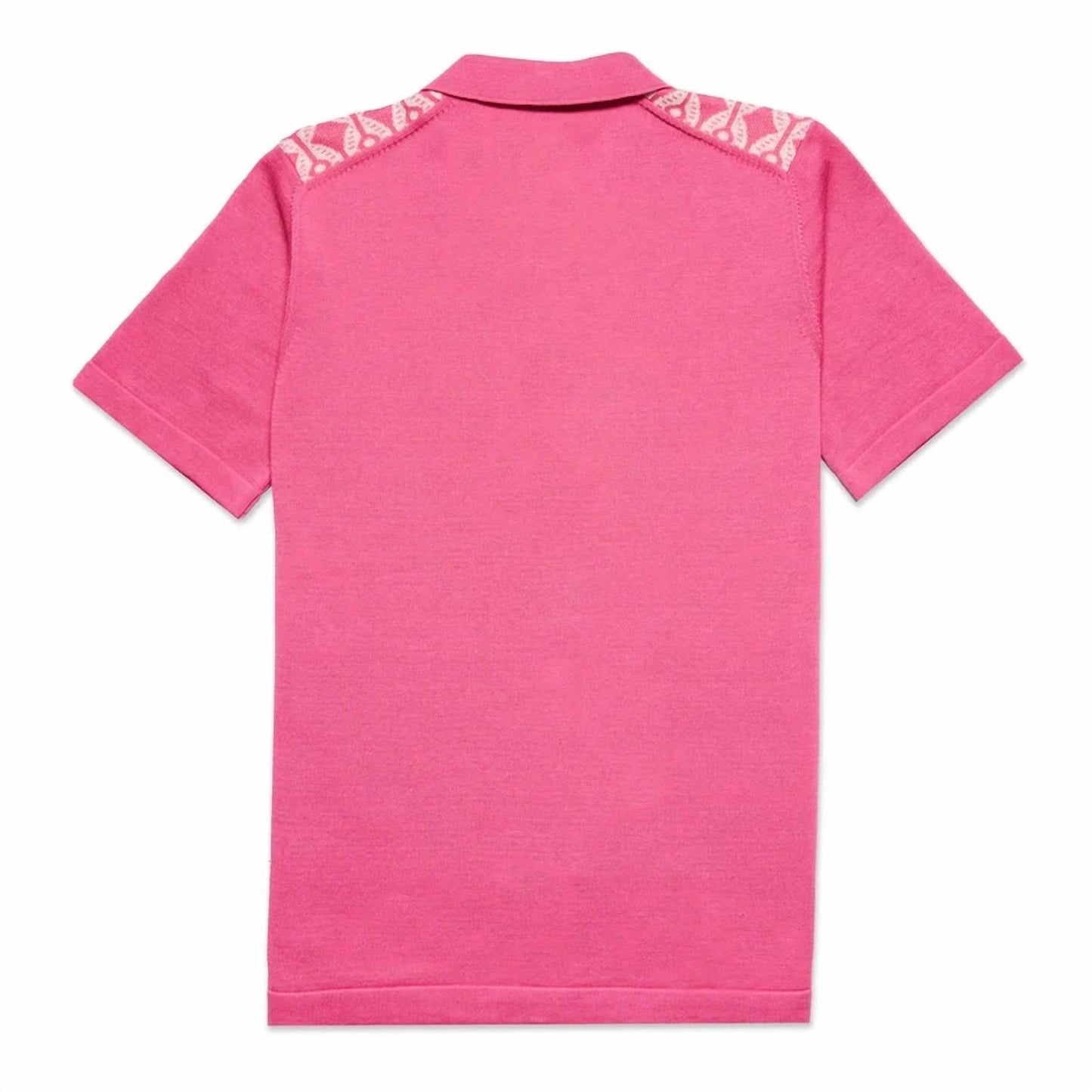 Chain Link Knit Polo Shirt