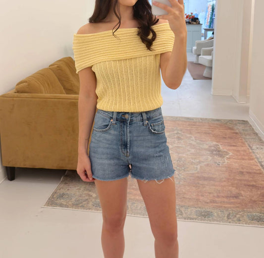 Tessa Off Shoulder Sweater Top