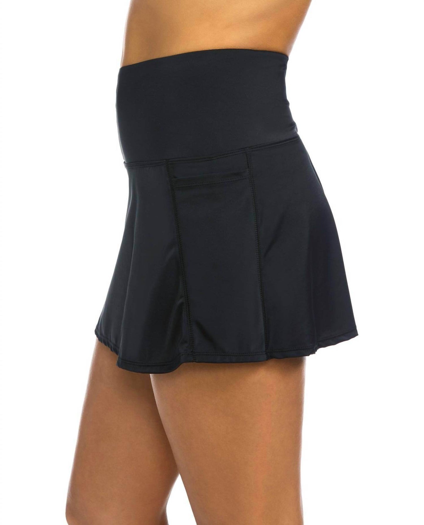 Active Spirit - Chlorine Resistant Techkini High Waisted Swim Skirt - Rack Hunt -