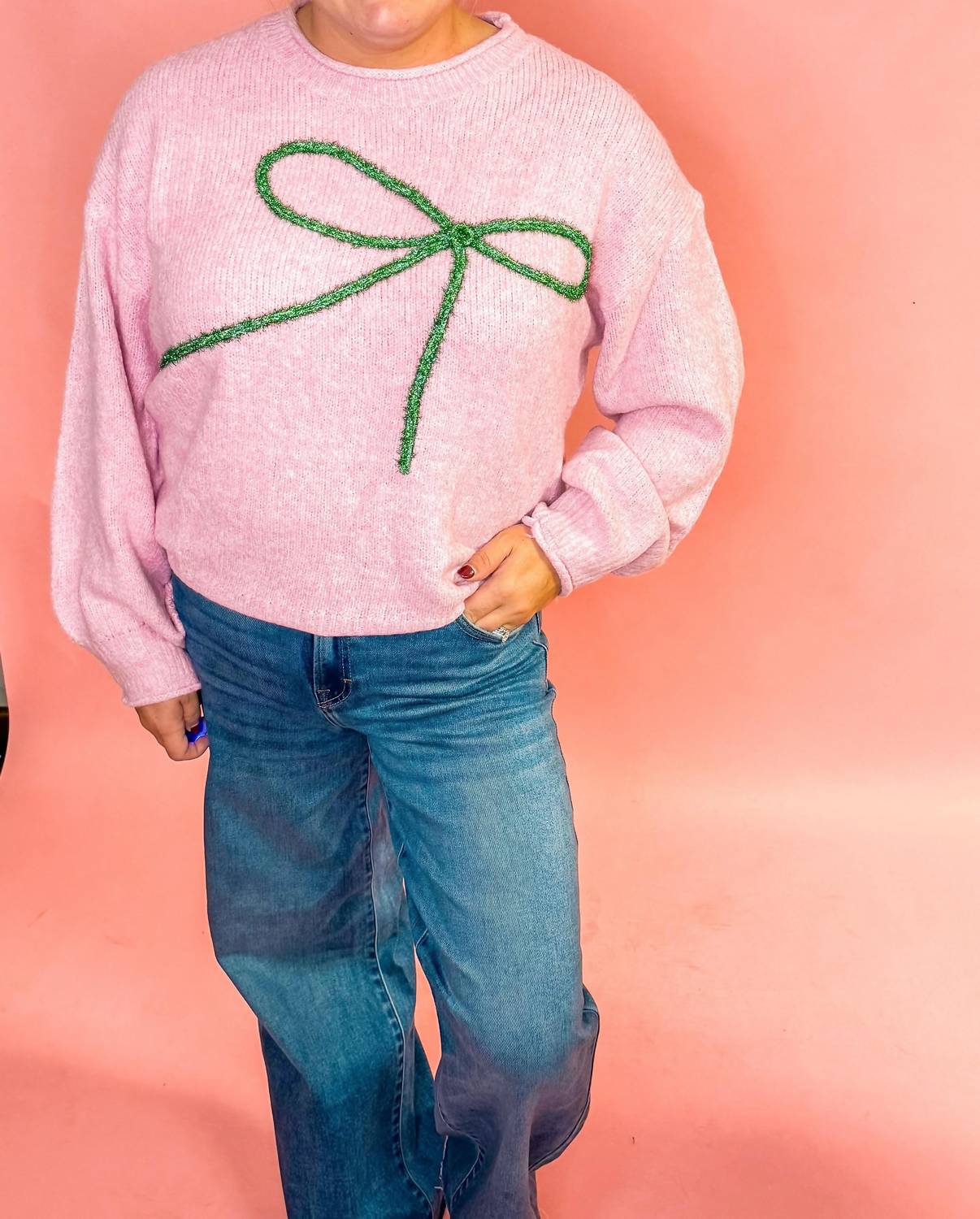 Women's Bow Knit Sweater