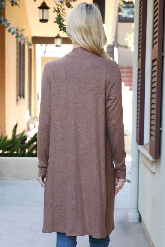 You and Me - Long Sleeve Open Front Cardigan - Rack Hunt -