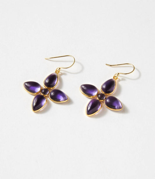 Women's Dangling Gemstone Earrings