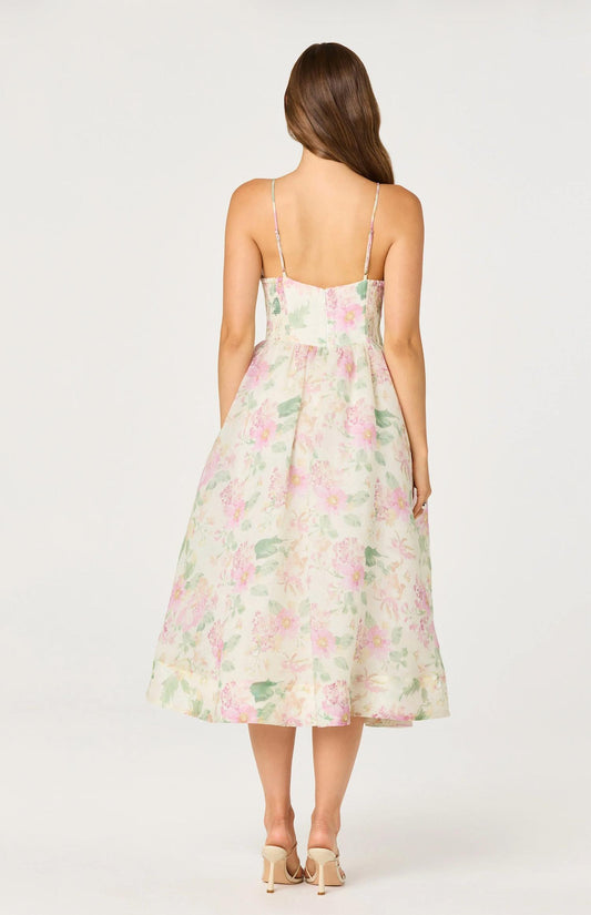 Janna Floral Midi Dress