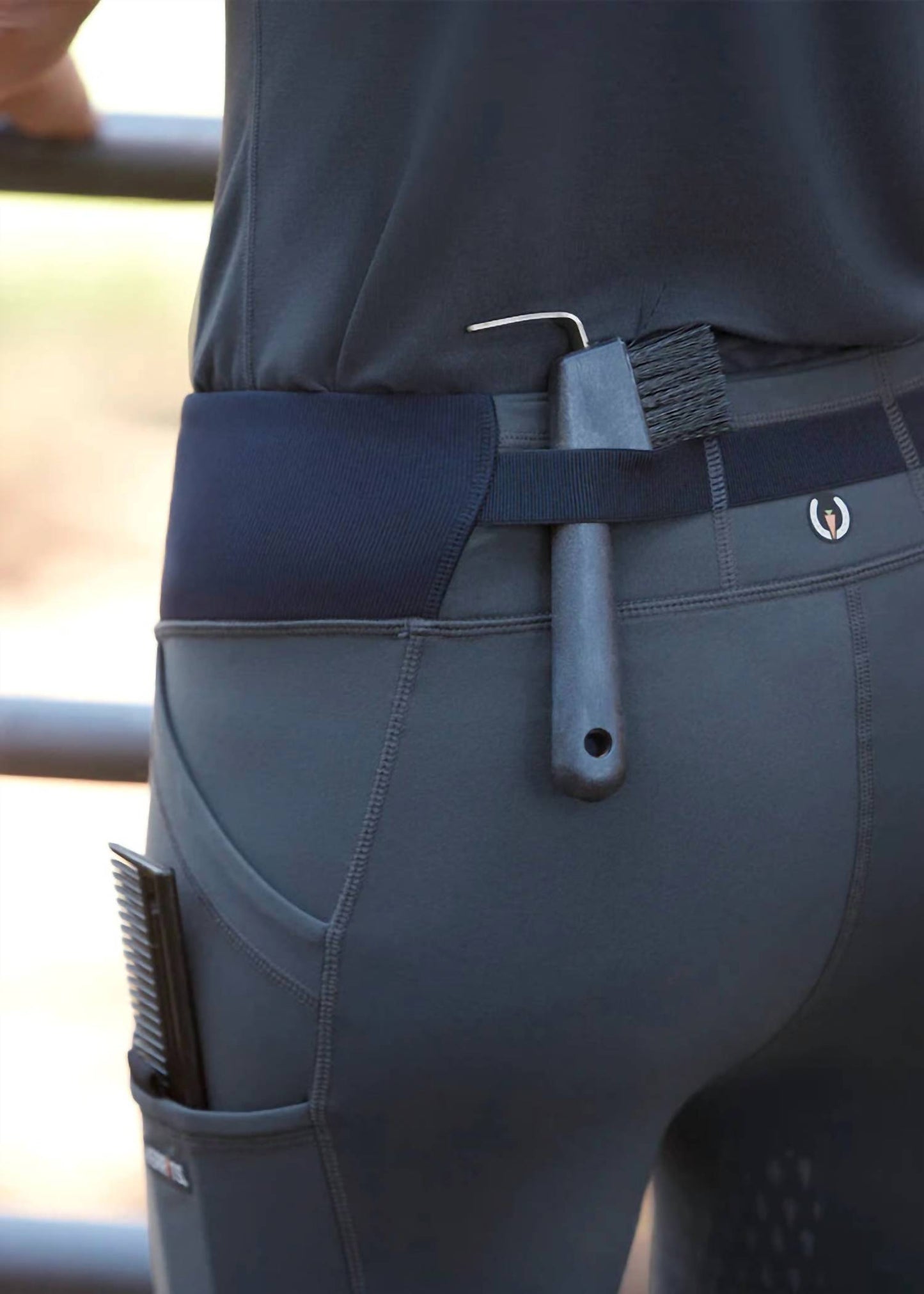 Full Leg Pocket Utility Riding Tight Pants