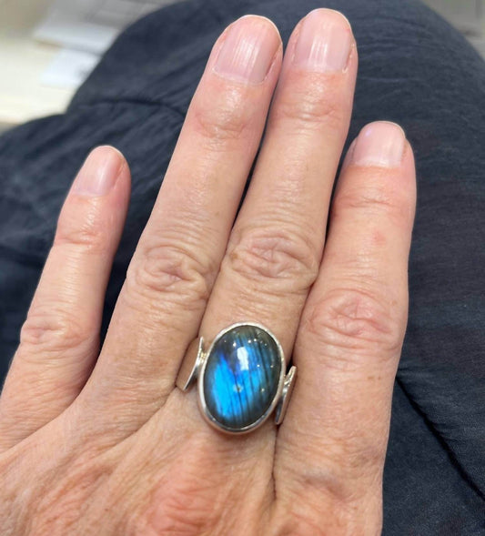 Jinja Jewelry - Women's Labradorite Ring - Rack Hunt -