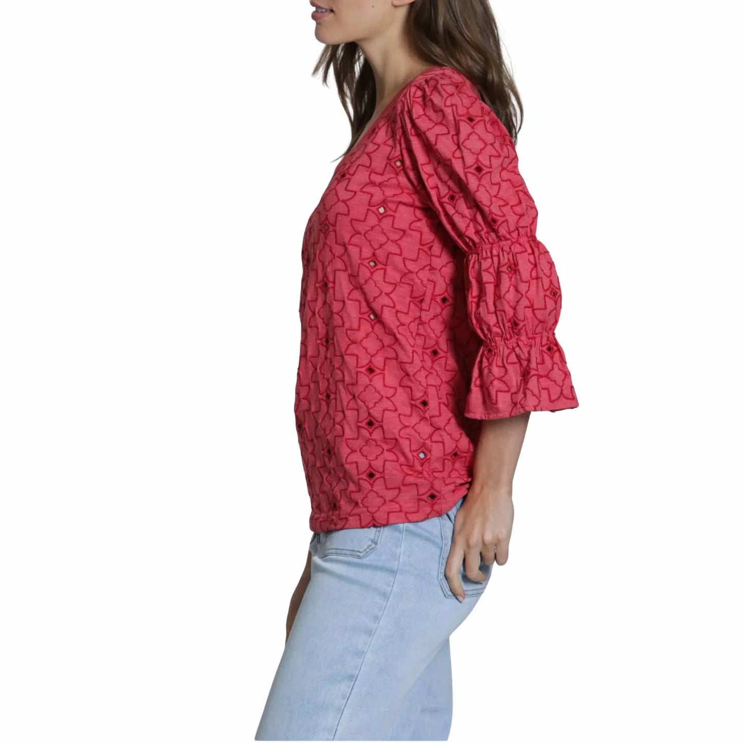 Eyelet Grace Tee