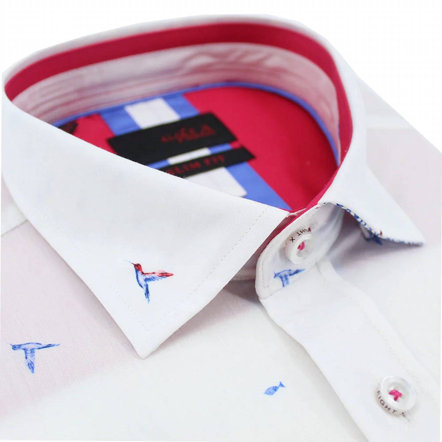 Fluttering Hummingbird and Flounder Short Sleeve Shirt
