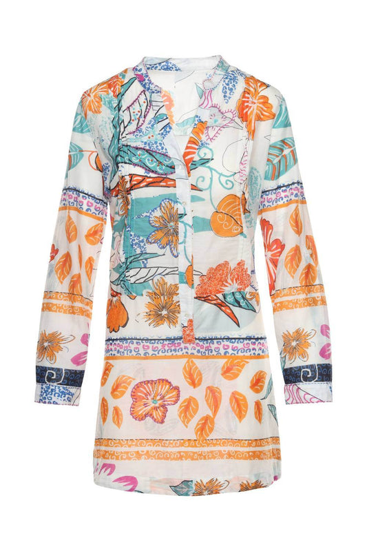 KikiSol - Artisan Tamarind Beaded Embroidered Tunic Top - Rack Hunt -