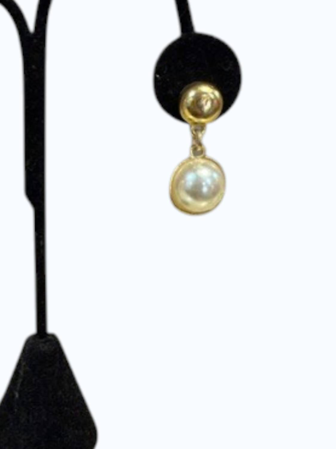 Women's Post Pearl Drop Earring