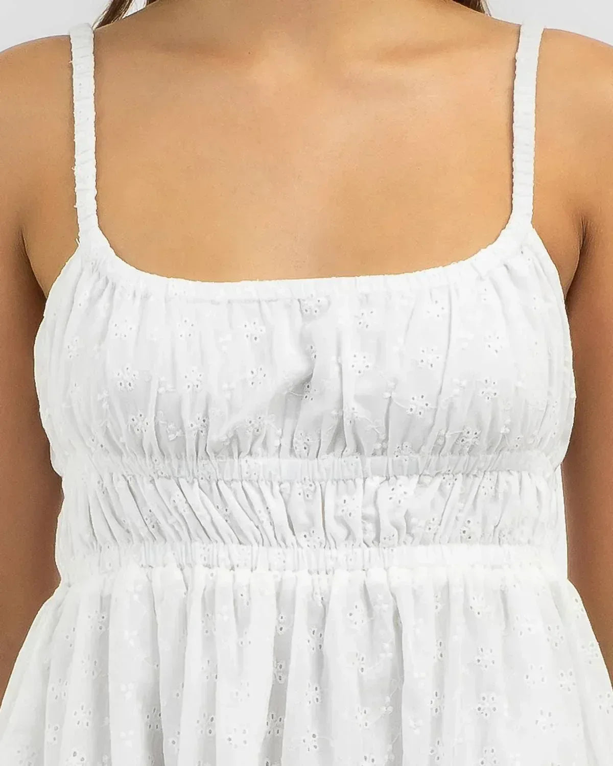 Rhythm. - Fae Broderie Mini Dress - Rack Hunt