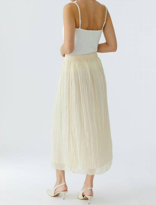 Pleated Midi Skirt