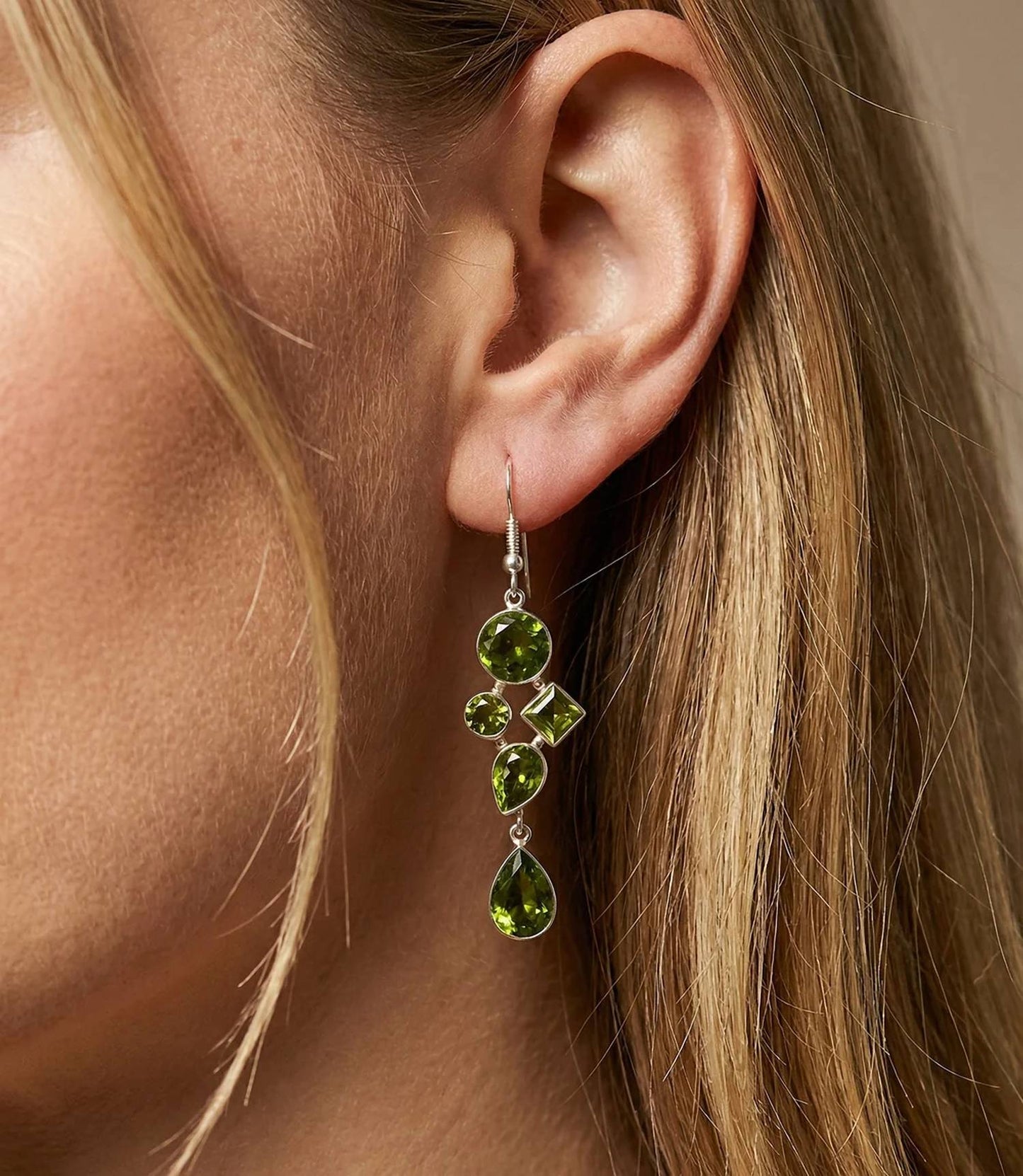 Women's Gemstone Dangle Earrings