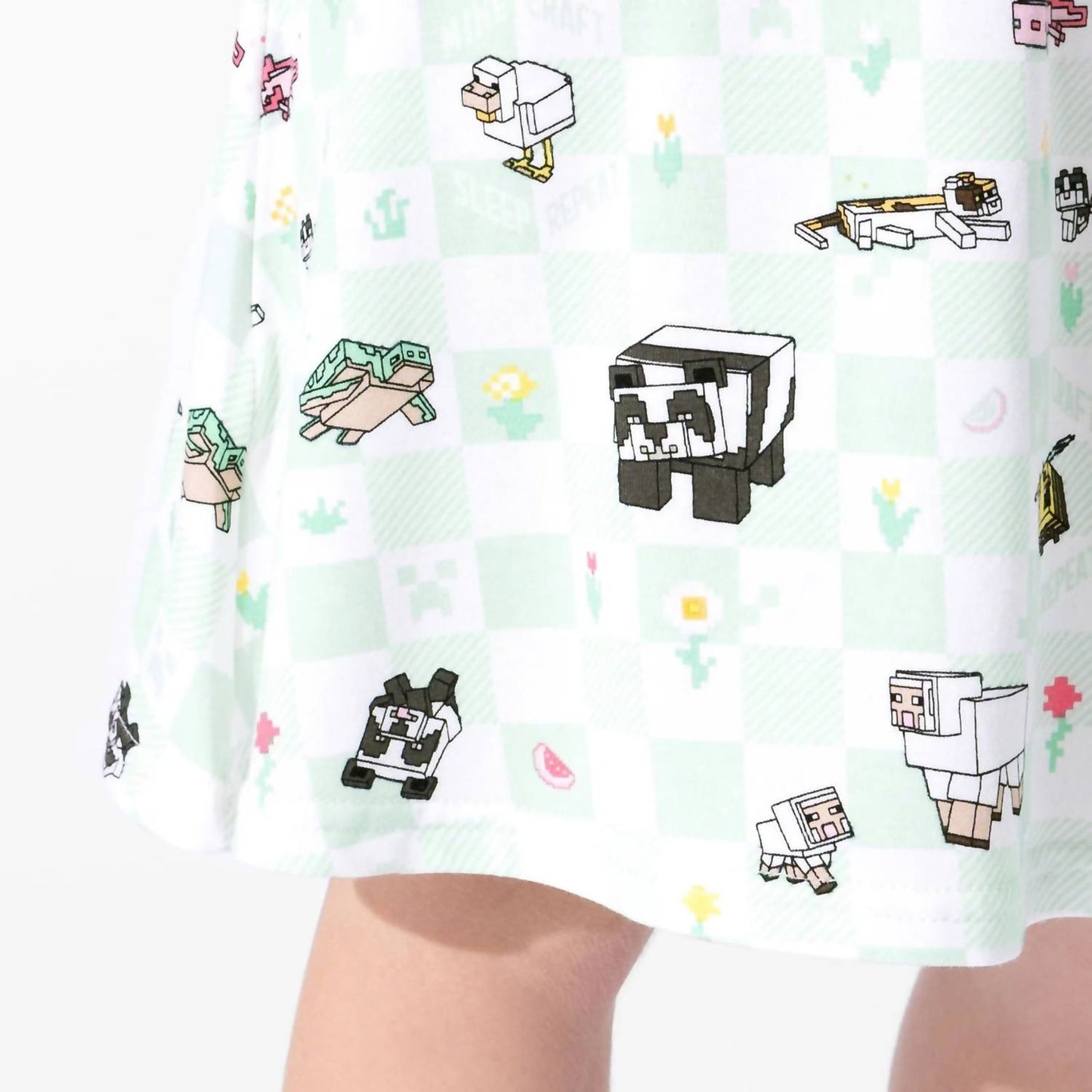 Minecraft Sleep Repeat Bamboo Dress