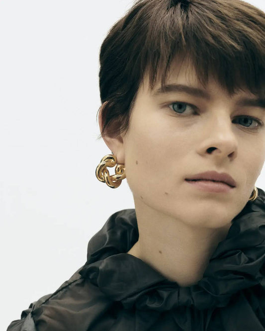 Women's Twist Creoles Earrings