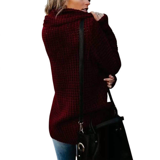 Modern Owl - Button Embellished Sweater - Rack Hunt -