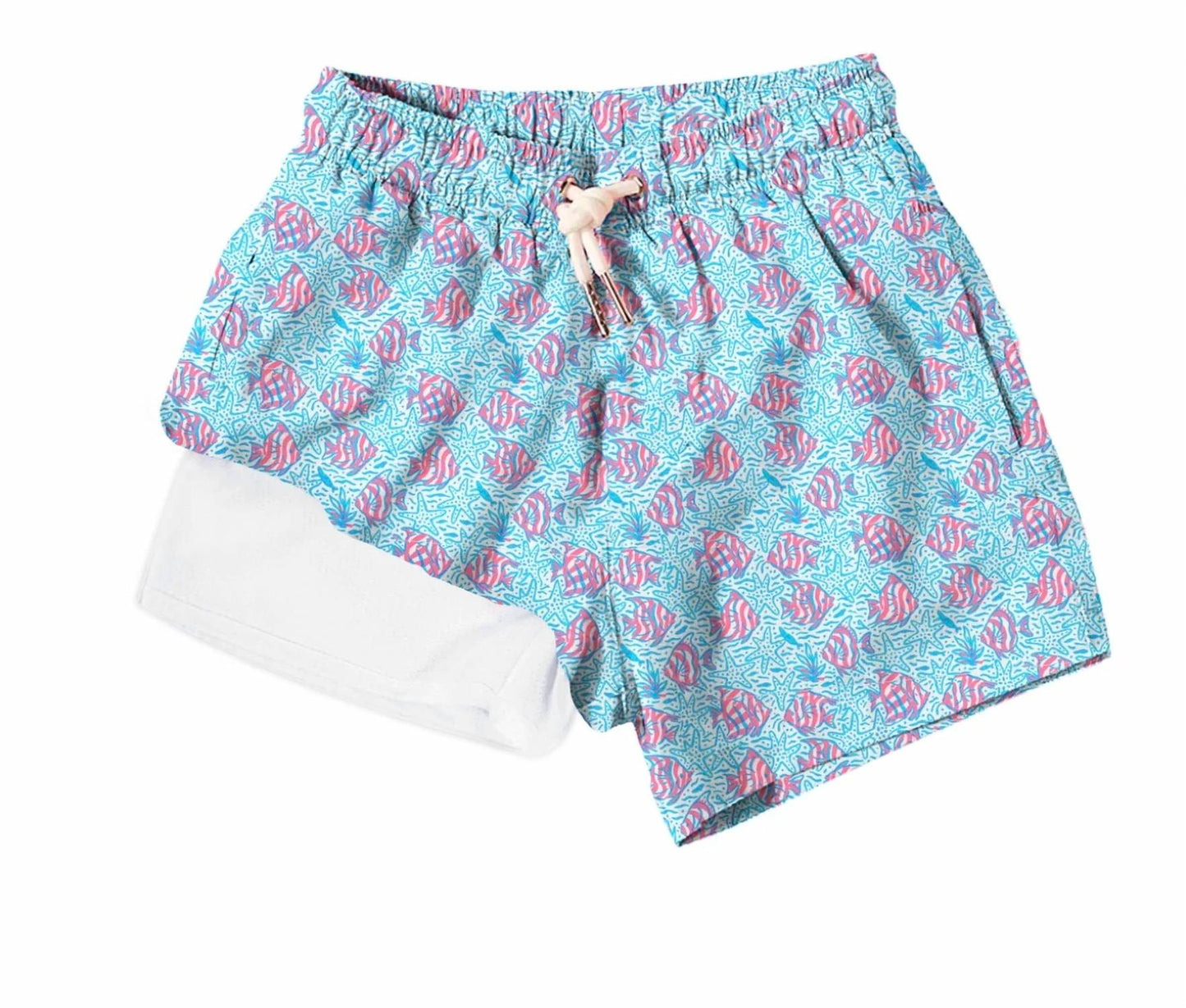 Boys Coral Fish Swimsuit Trunk