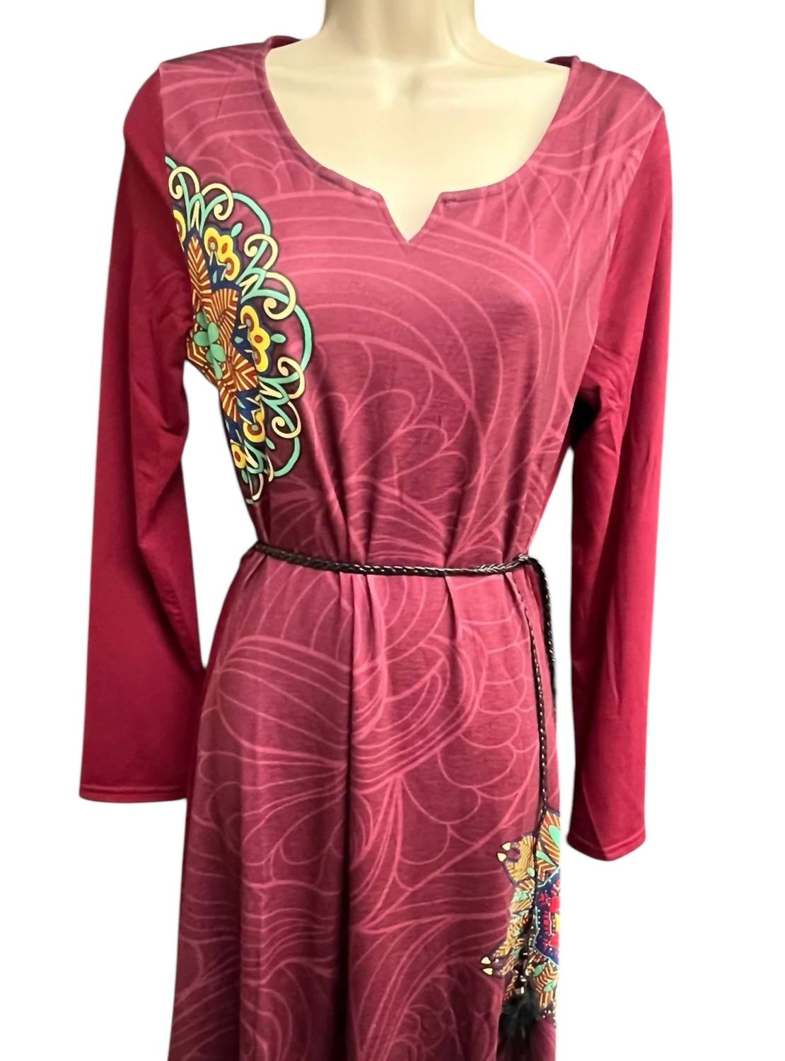 Women's Belted Beauty Jersey Dress