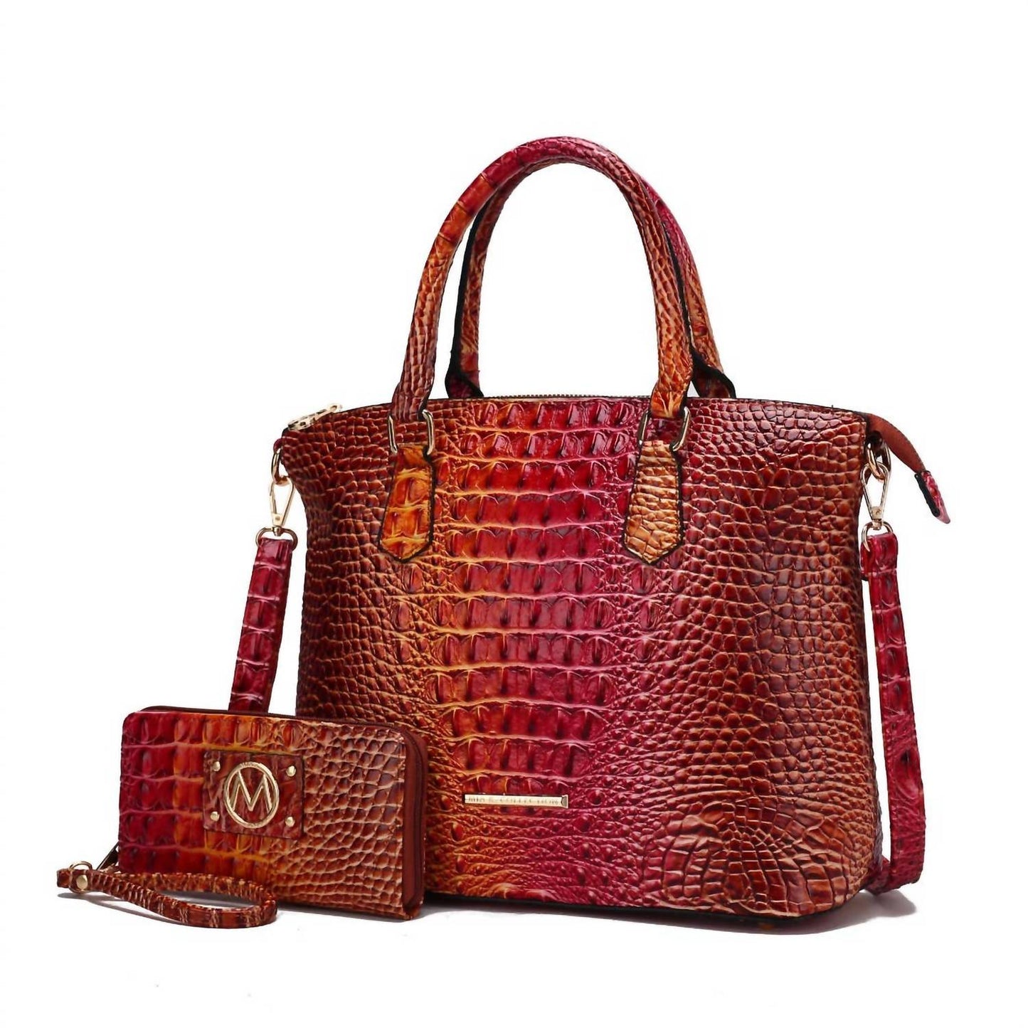 Women's Frankie Gradient Rainbow Satchel With Wallet