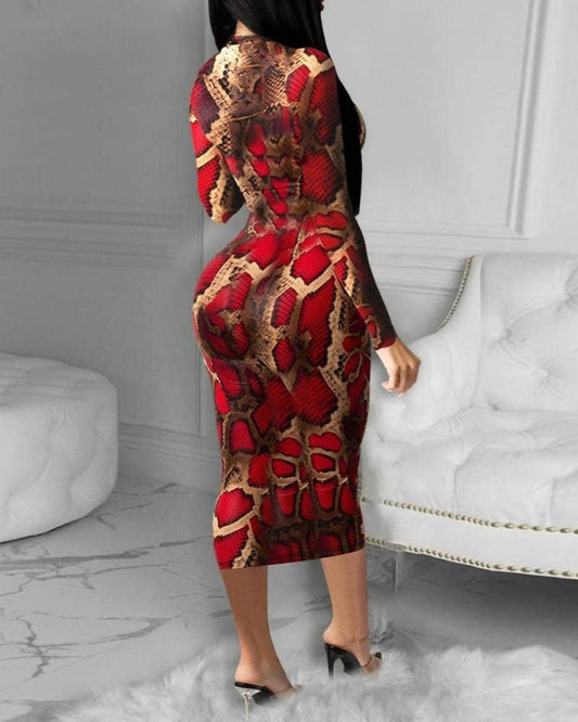Print Bodycon Dress
