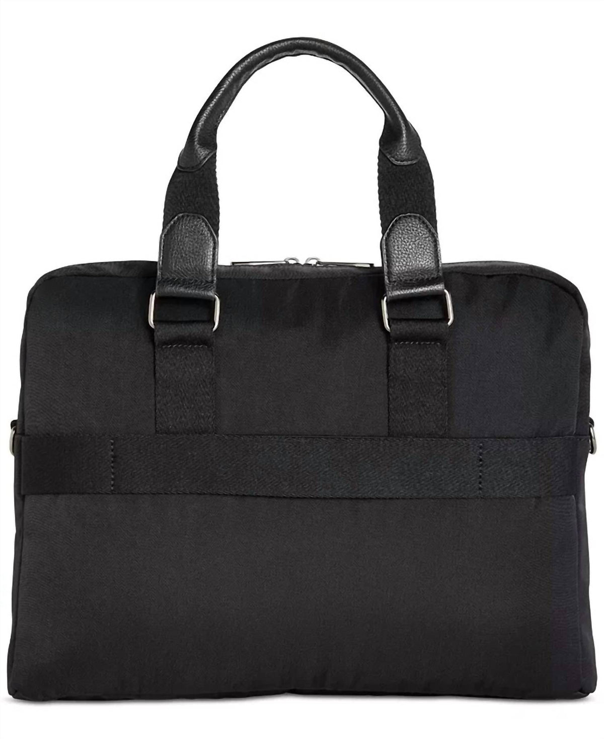 Men's Faux Trim Organizational Messenger Briefcase