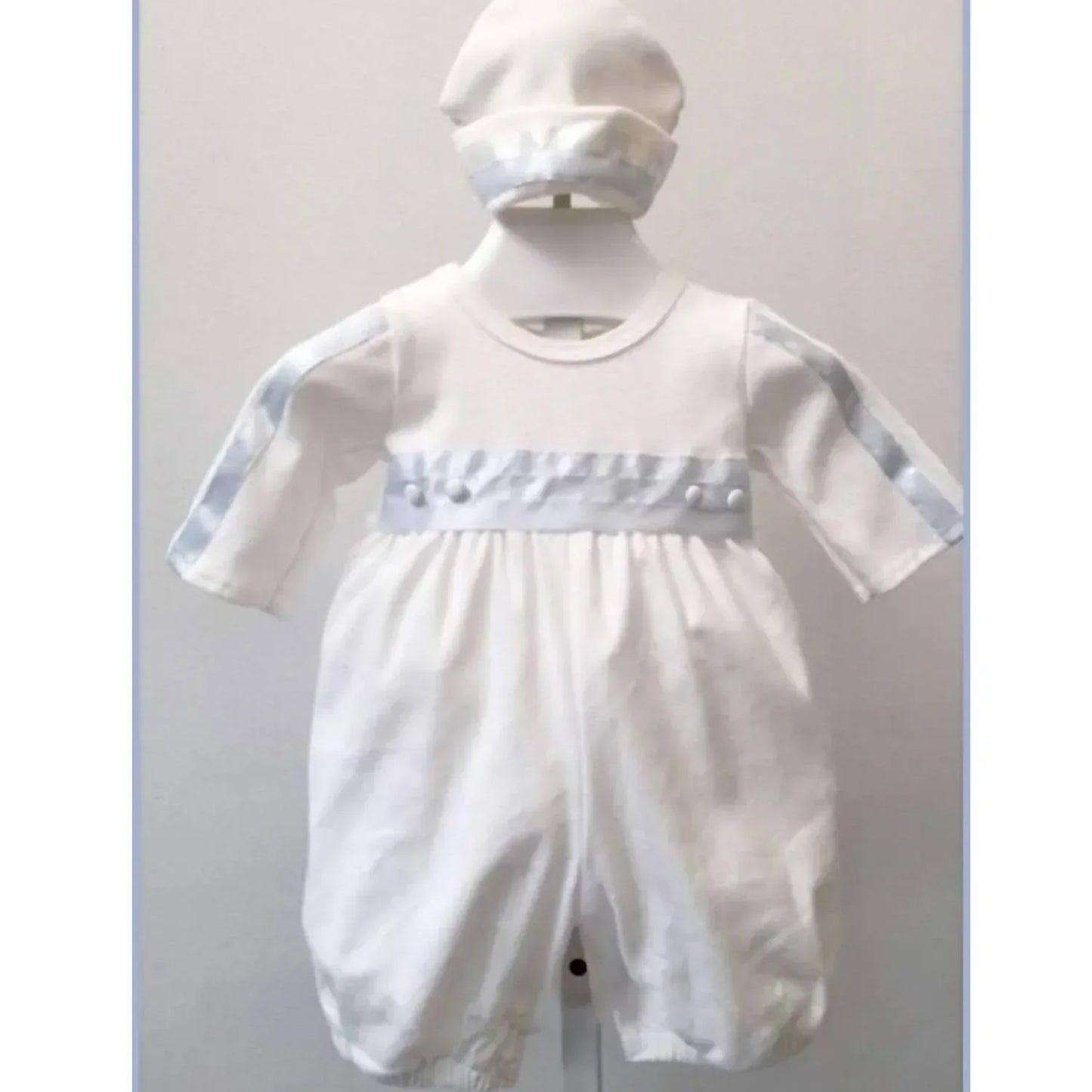 Bebe Gabrielle - Baby Boys Grayson Romper And Cap Set - Rack Hunt