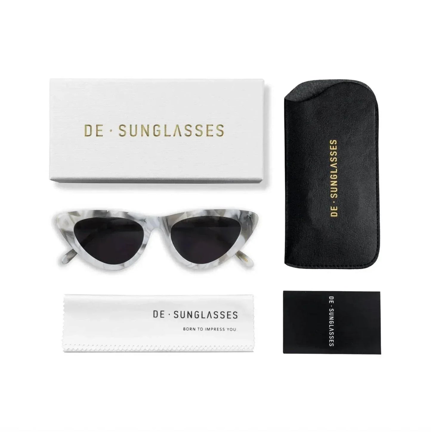 DE-Sunglasses - Women's Fez Cat-eye Shape Sunglasses - Rack Hunt