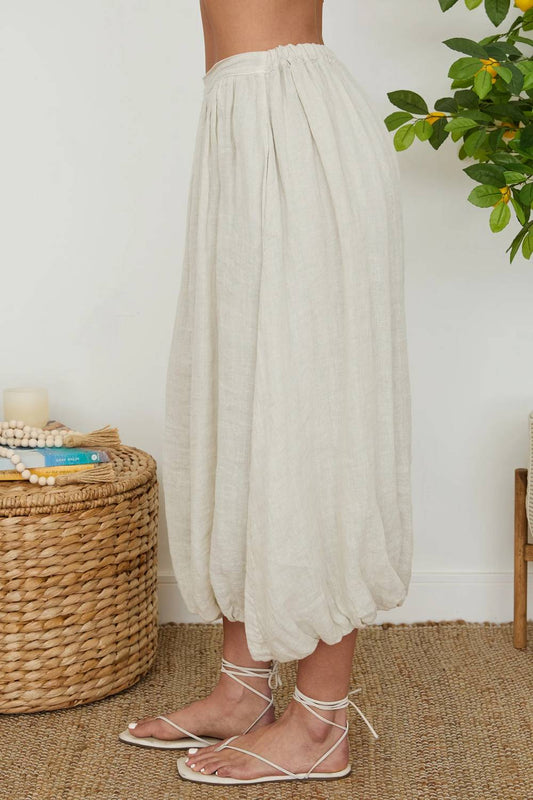Linen Bubble Skirt