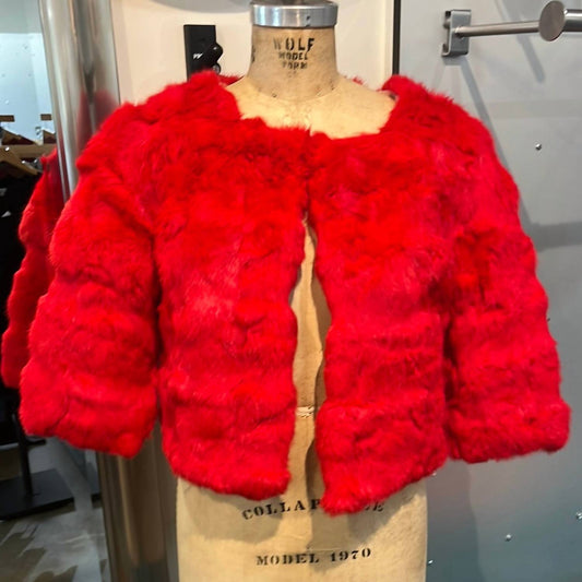 Genuine Rabbit Fur Short Jacket