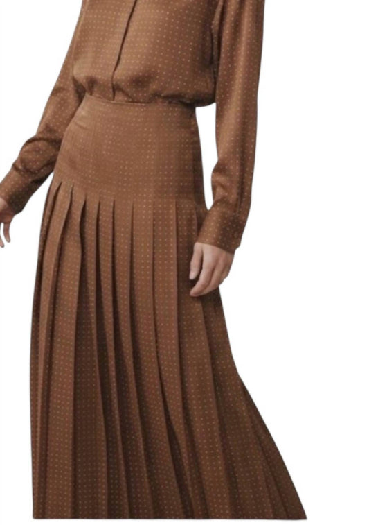 Pleated Maxi Skirt
