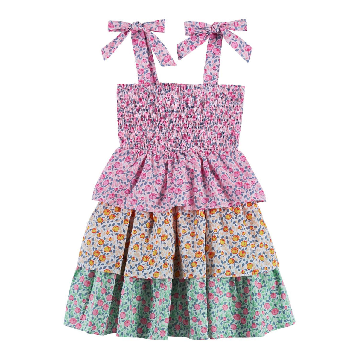 Girl's Tropical Print Dress